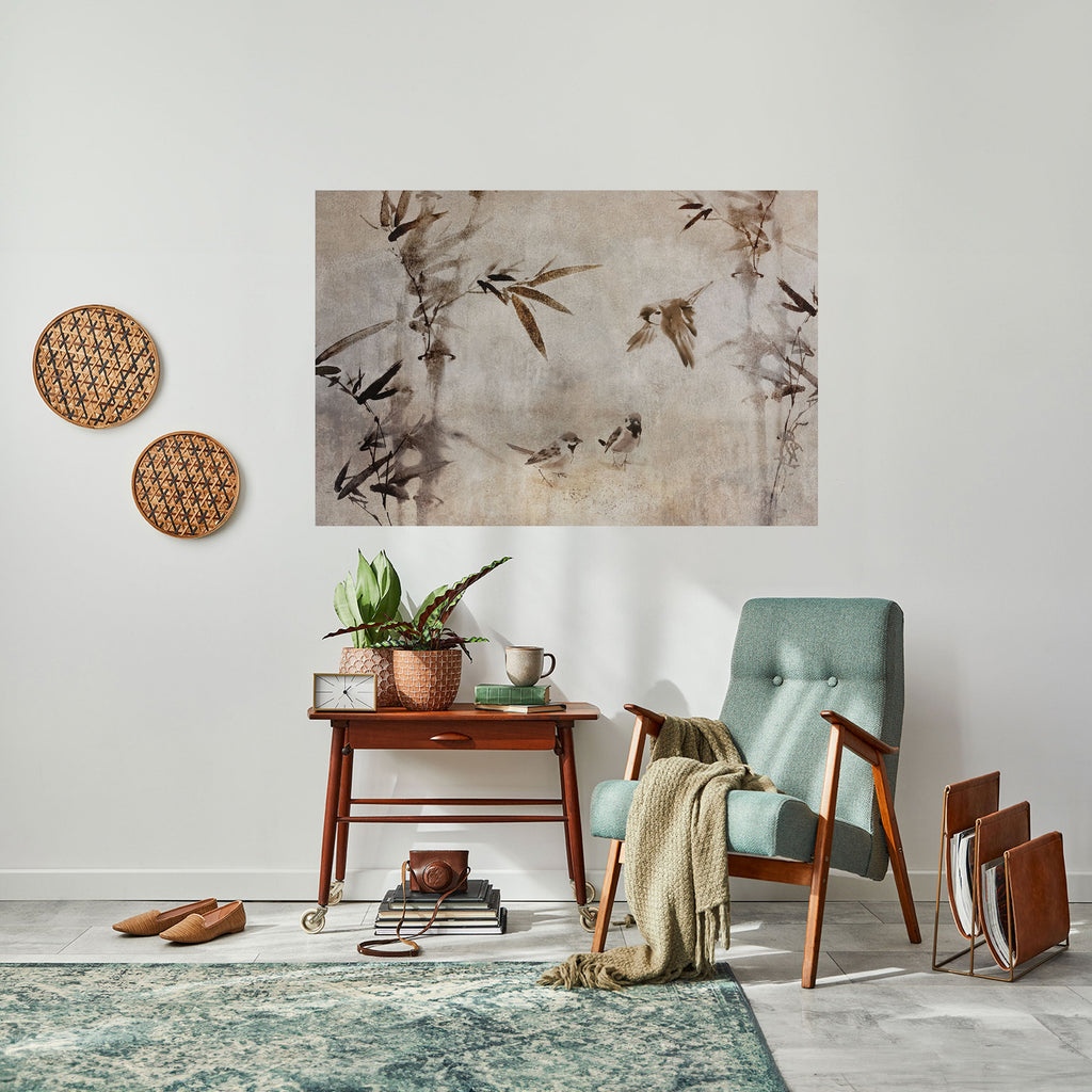 SPARROW BLISS Horizontales Poster zum Abziehen und Aufkleben