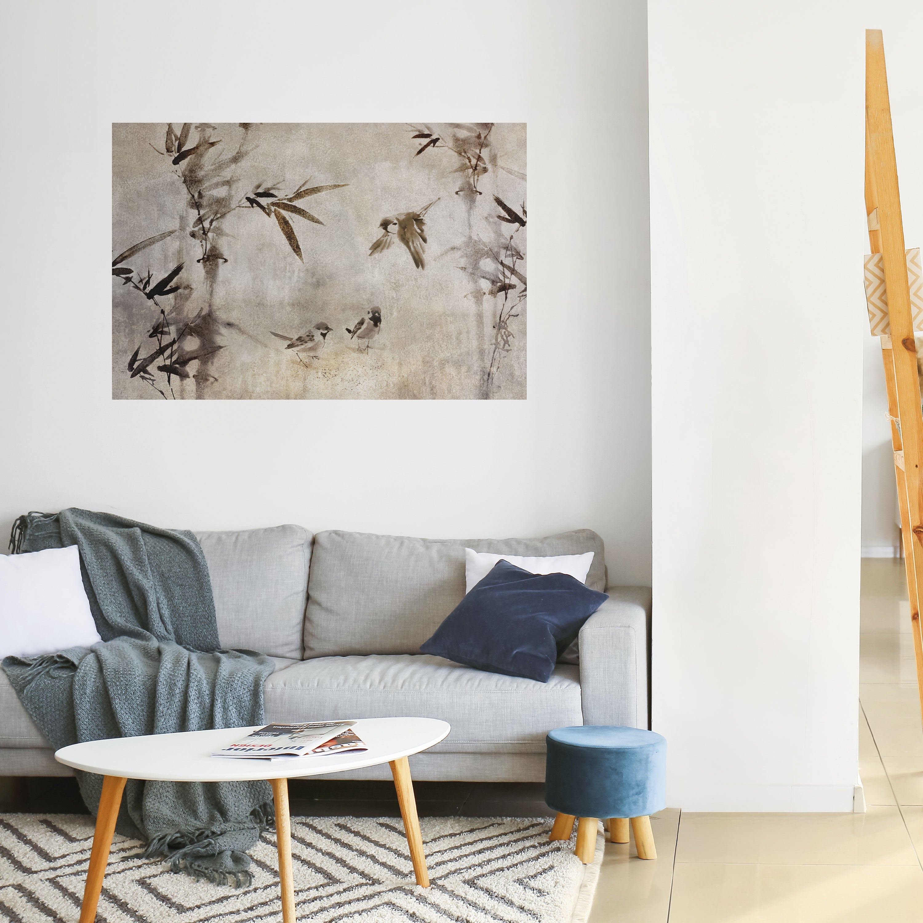 SPARROW BLISS Horizontales Poster zum Abziehen und Aufkleben