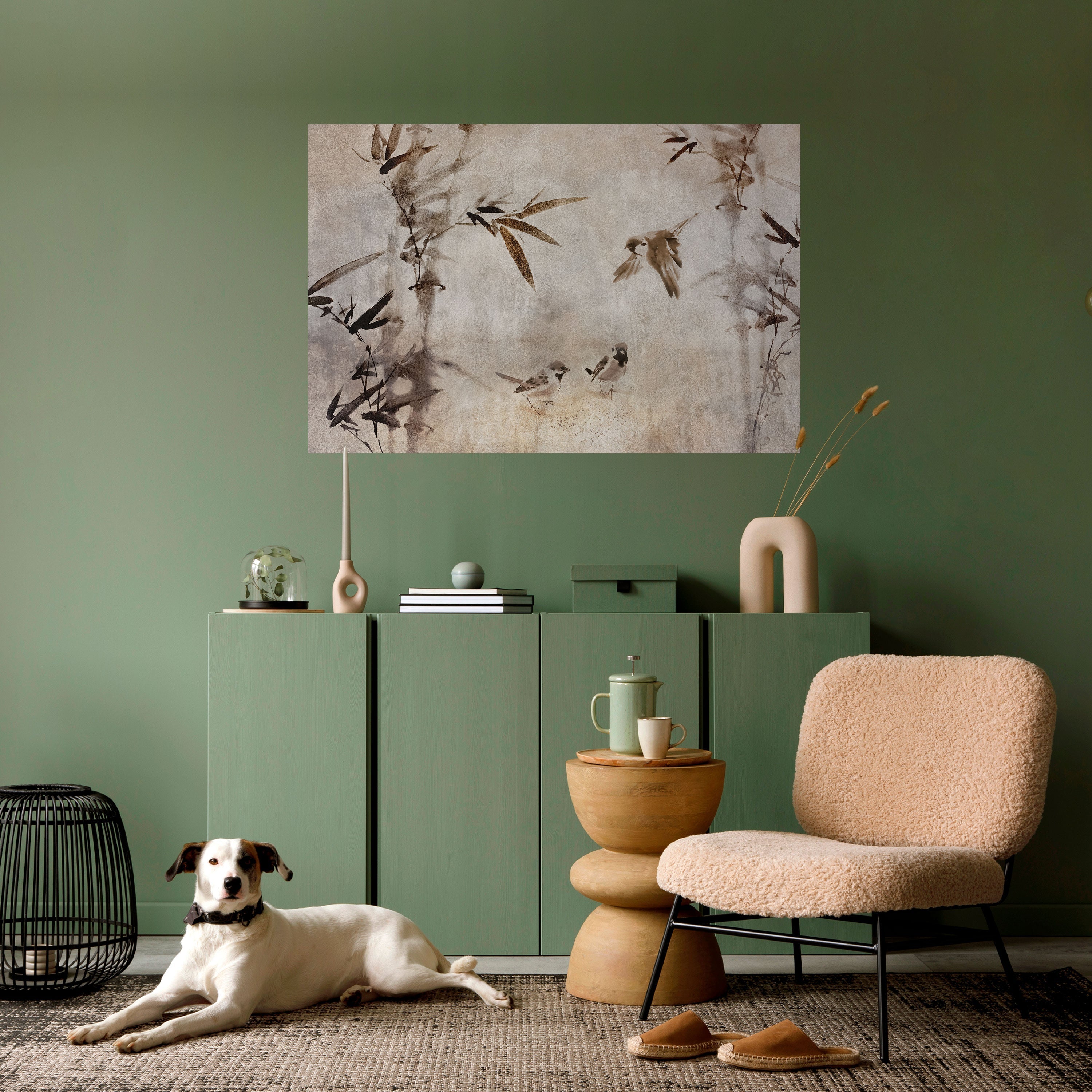 SPARROW BLISS Horizontales Poster zum Abziehen und Aufkleben