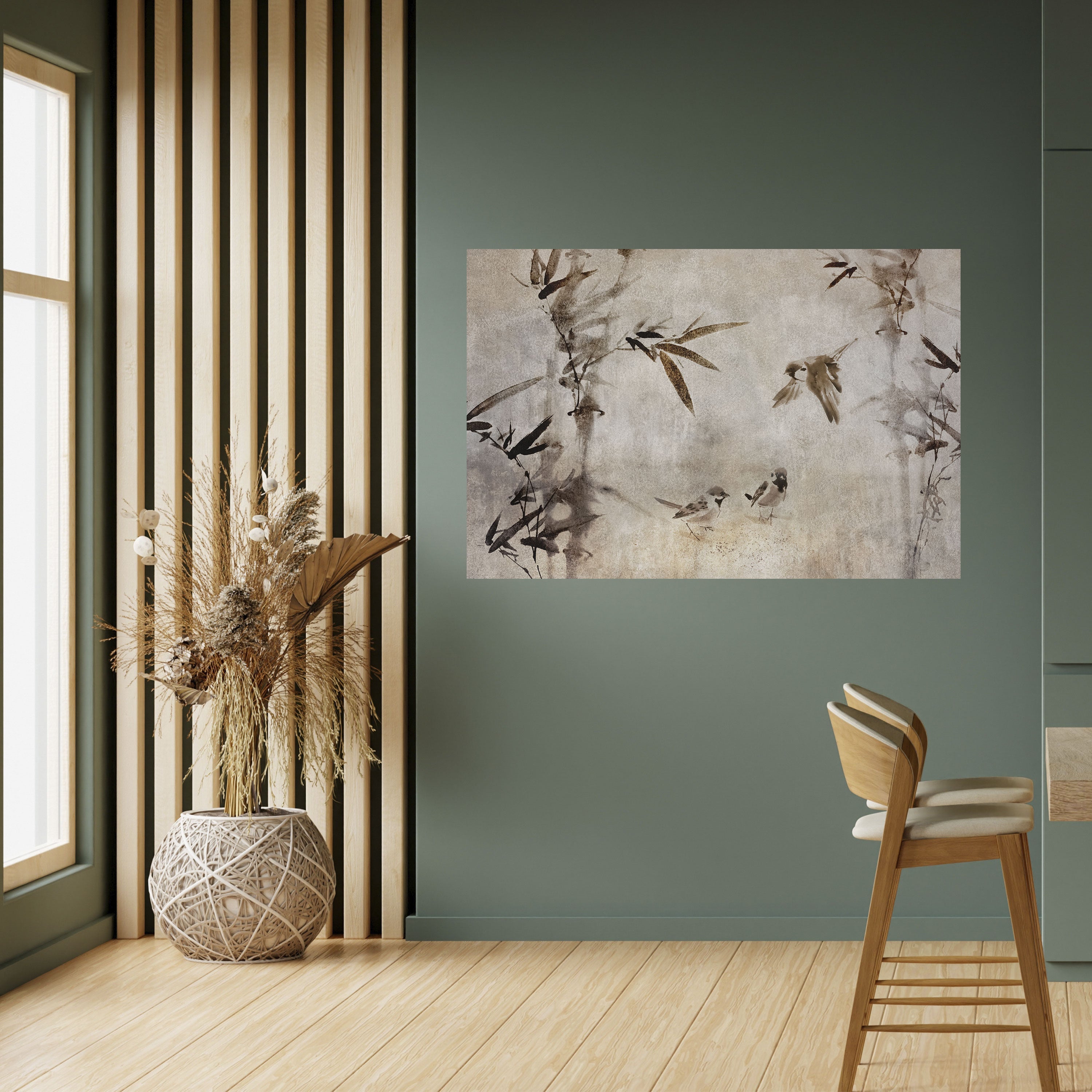 SPARROW BLISS Horizontales Poster zum Abziehen und Aufkleben