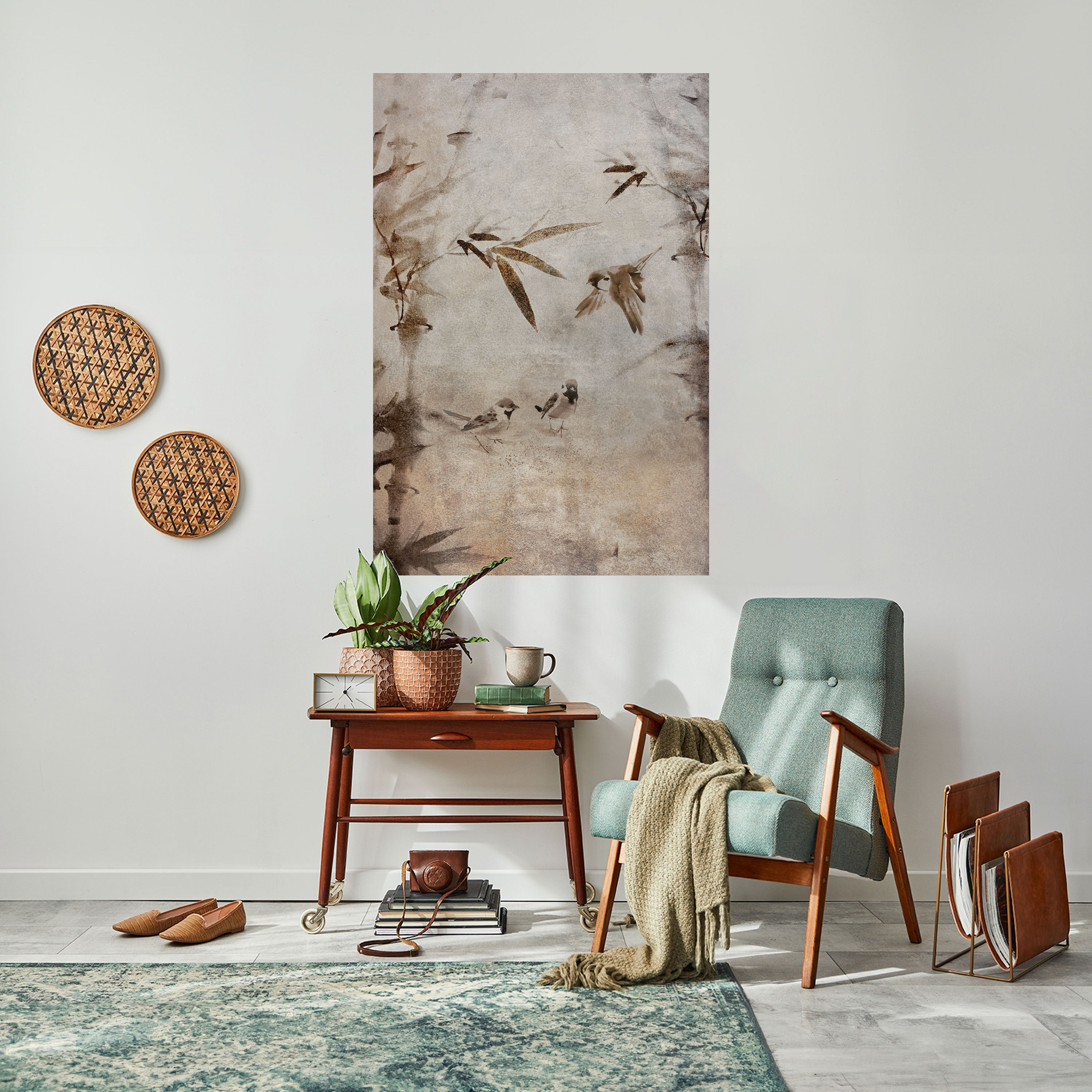 SPARROW BLISS Vertikales Poster zum Abziehen und Aufkleben