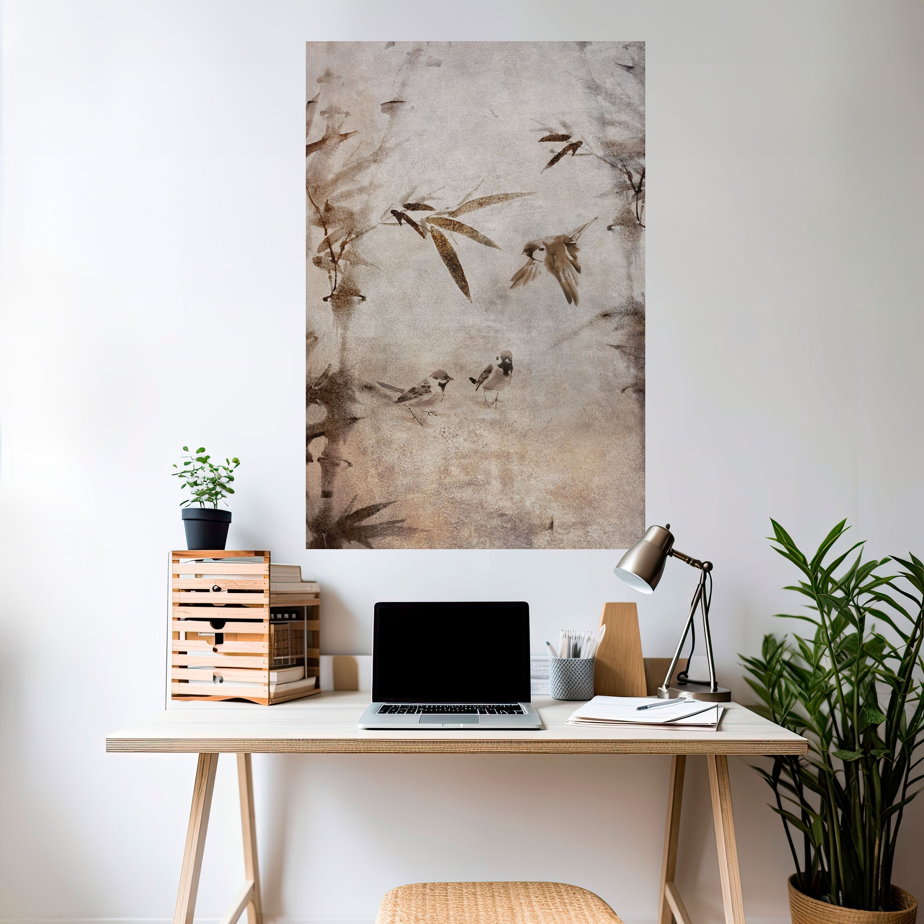 SPARROW BLISS Vertikales Poster zum Abziehen und Aufkleben