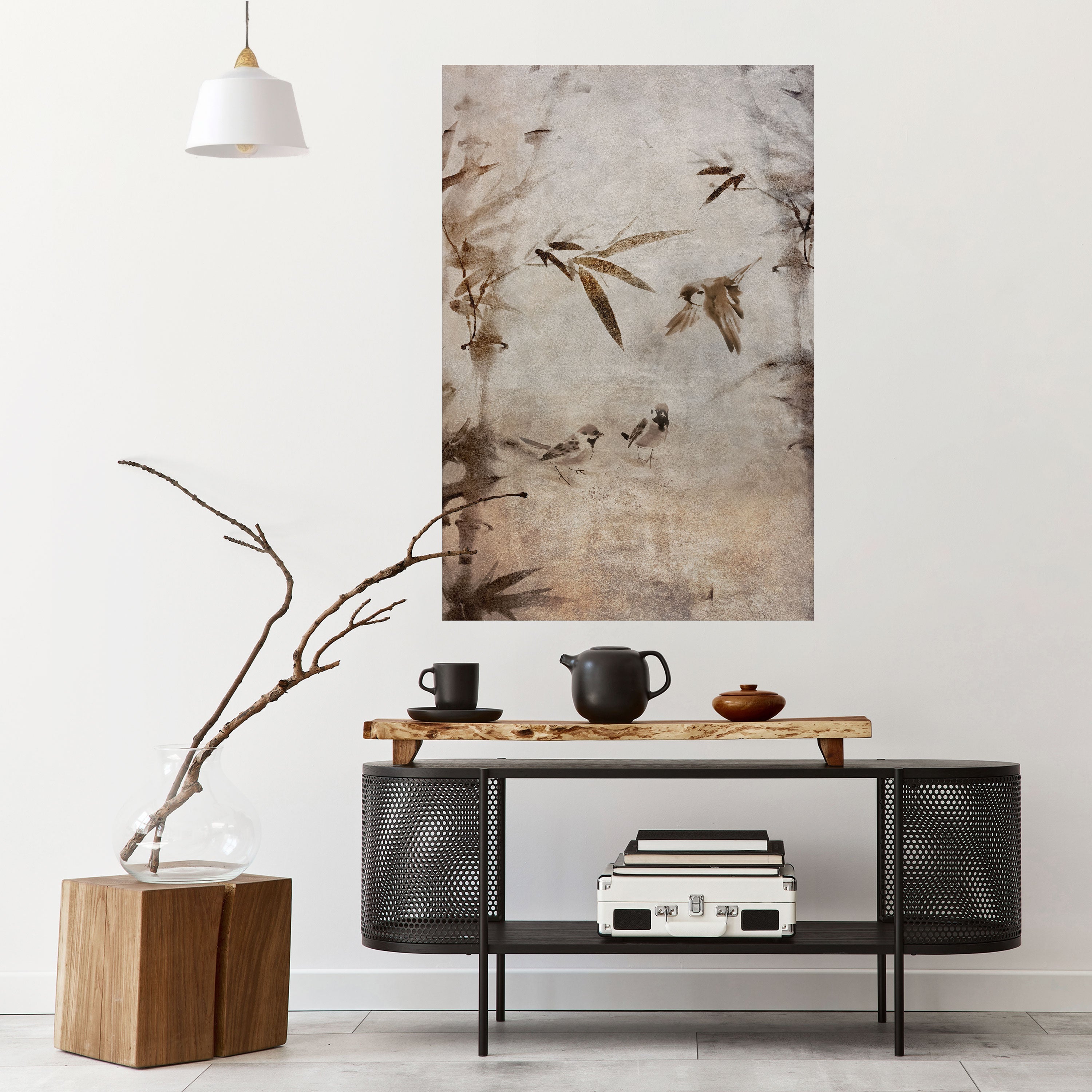 SPARROW BLISS Vertikales Poster zum Abziehen und Aufkleben
