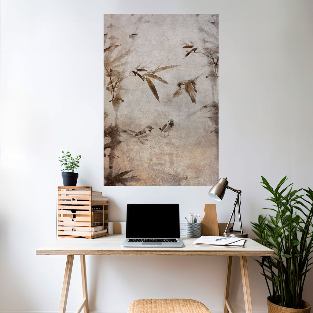 SPARROW BLISS Vertikales Poster zum Abziehen und Aufkleben