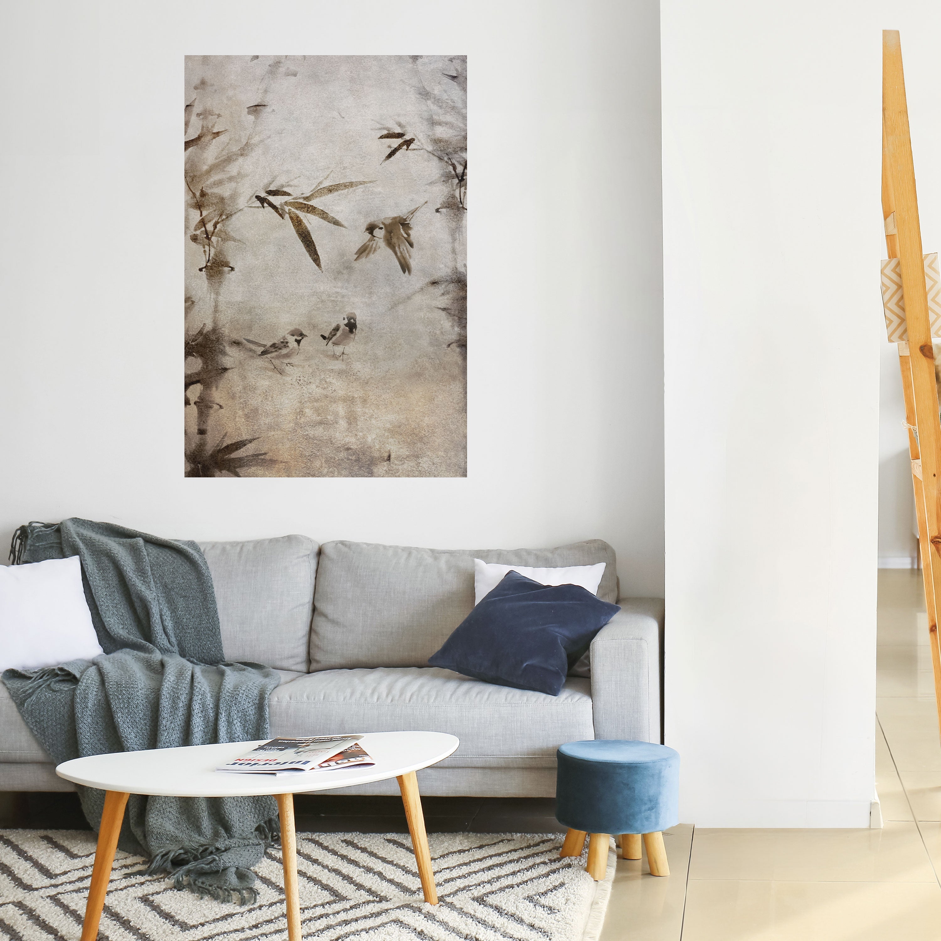 SPARROW BLISS Vertikales Poster zum Abziehen und Aufkleben