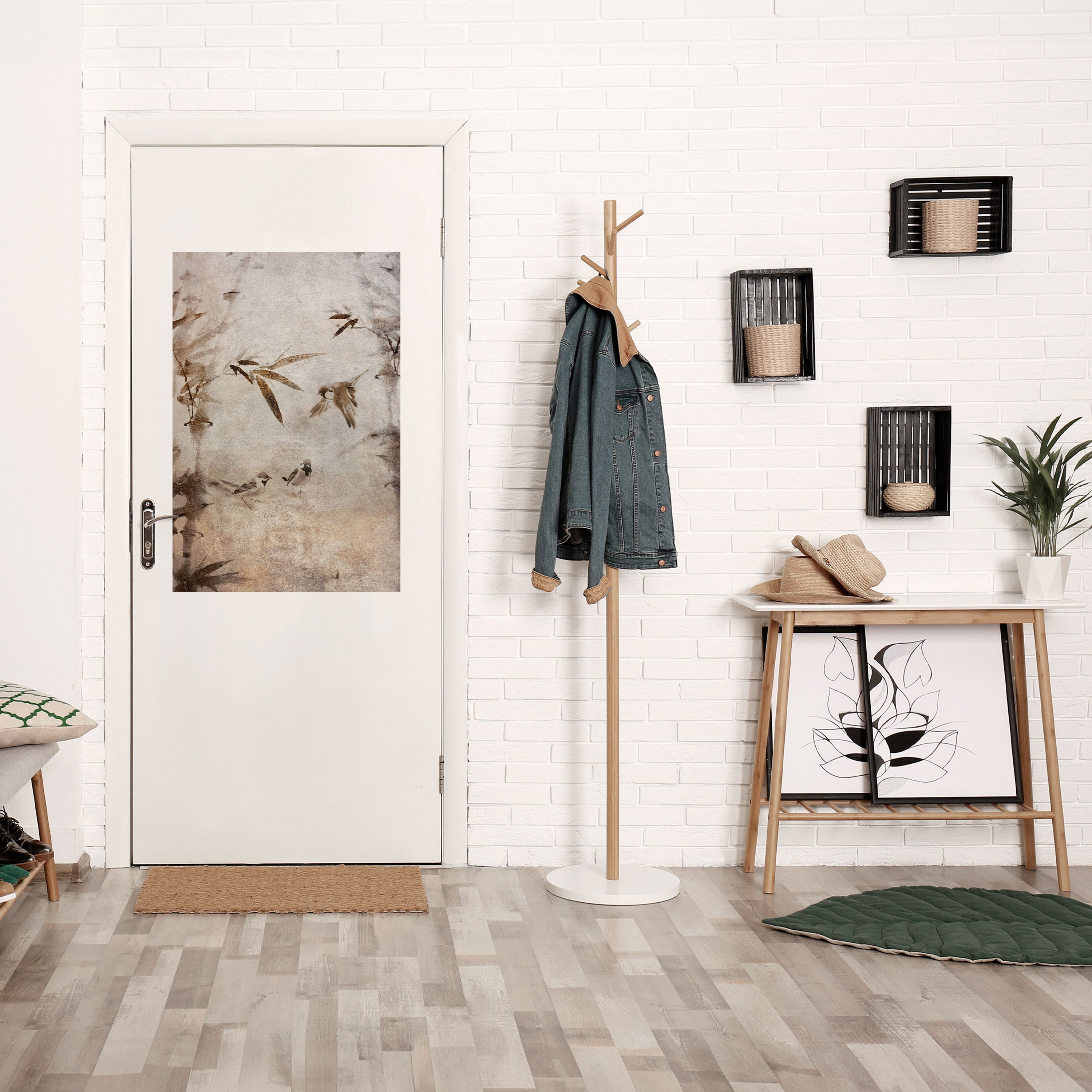 SPARROW BLISS Vertikales Poster zum Abziehen und Aufkleben