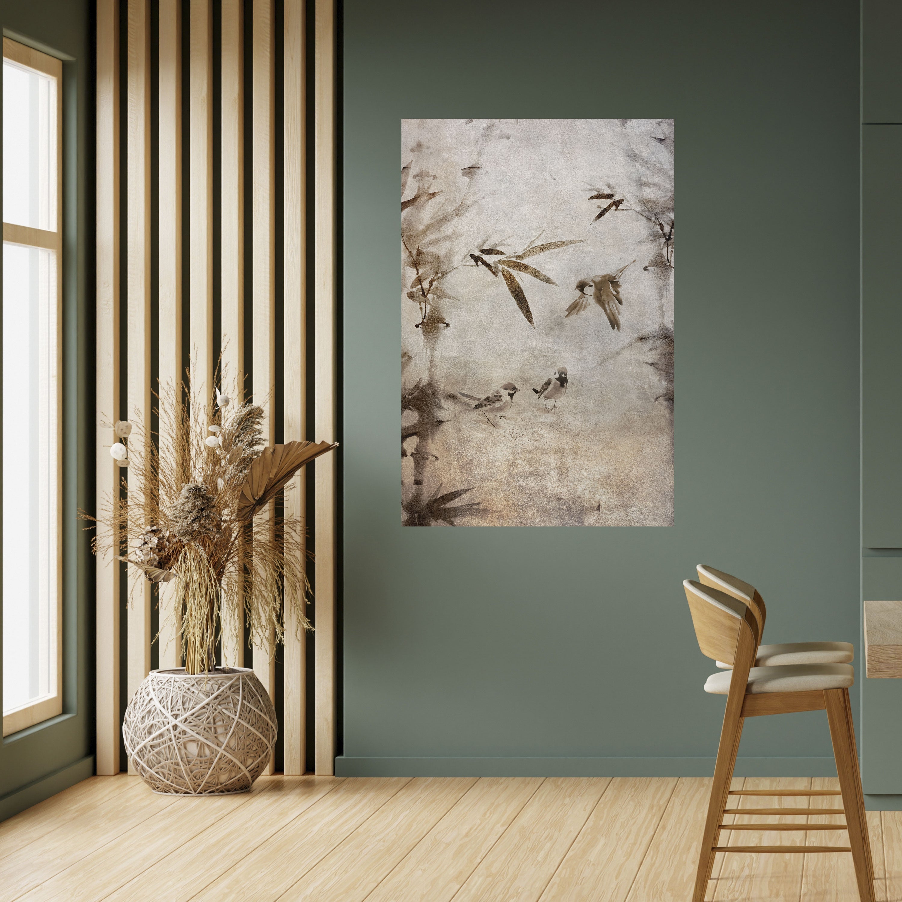 SPARROW BLISS Vertikales Poster zum Abziehen und Aufkleben