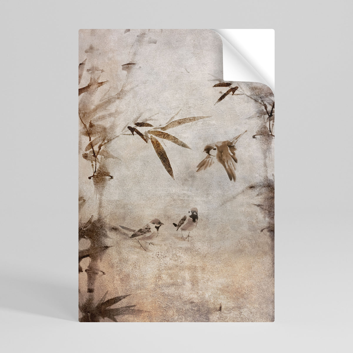 SPARROW BLISS Selbstklebendes Poster - Hochformat