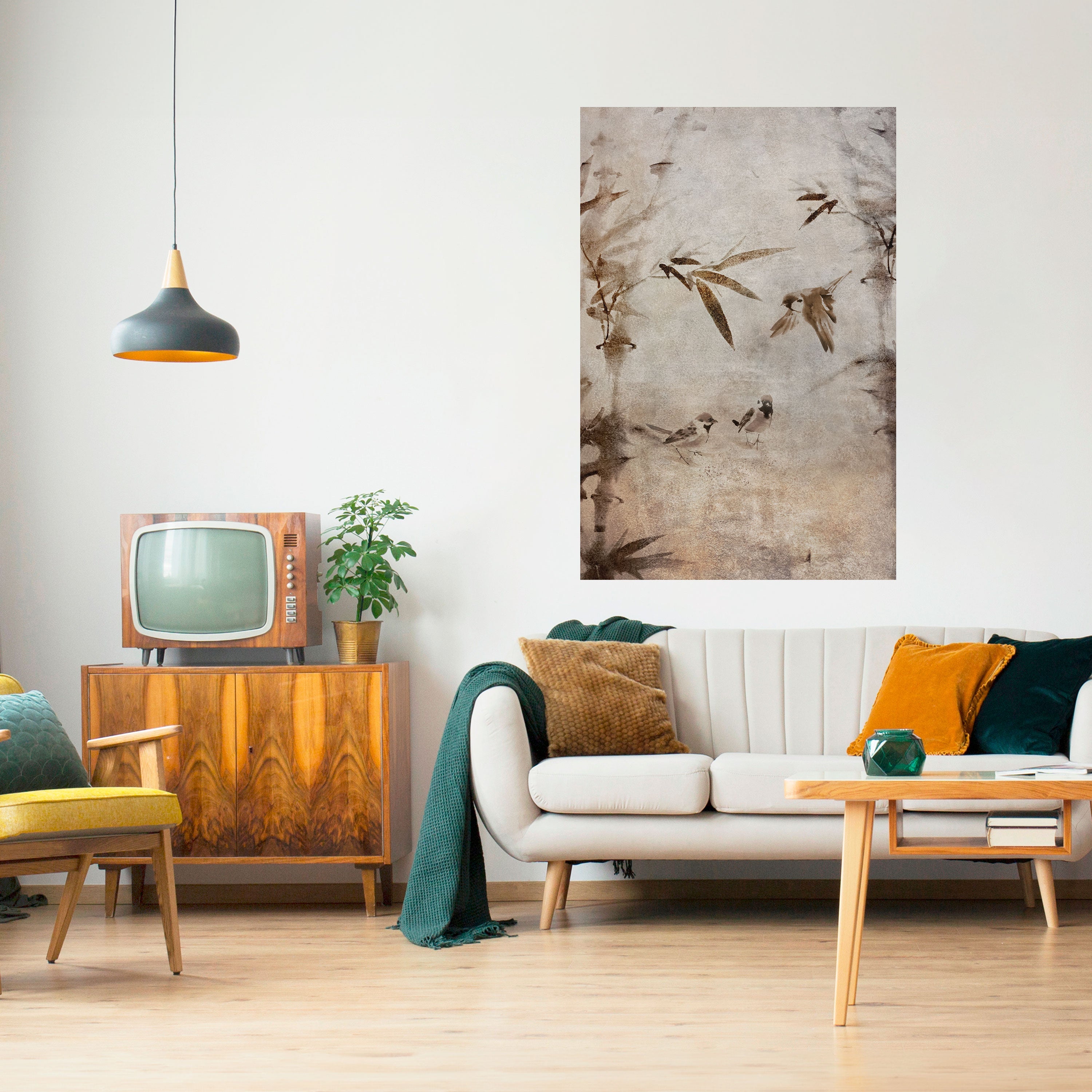 SPARROW BLISS Vertikales Poster zum Abziehen und Aufkleben