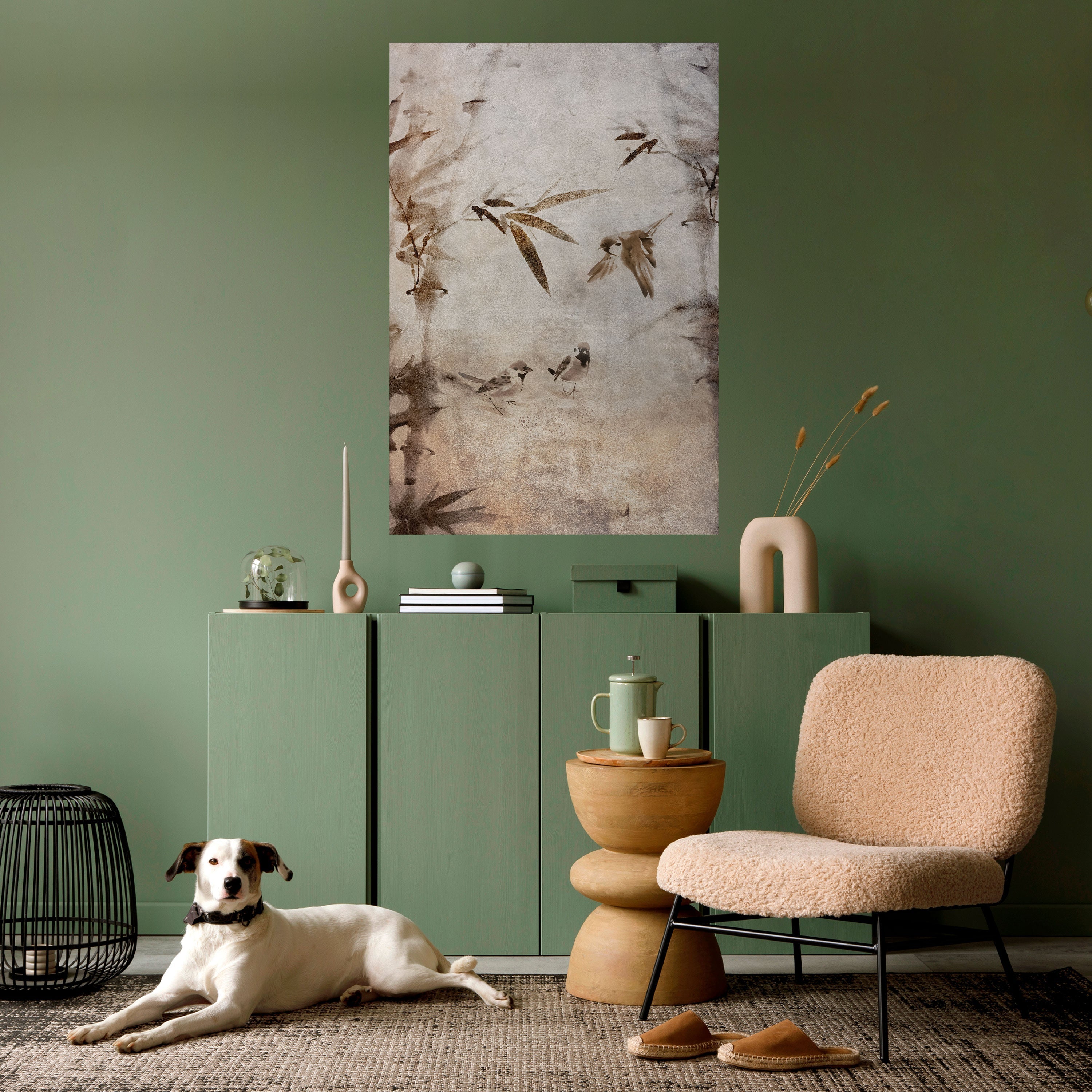 SPARROW BLISS Vertikales Poster zum Abziehen und Aufkleben