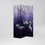 MYSTICAL CRANE GATHERING 3-teiliger Paravent