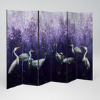 MYSTICAL CRANE GATHERING 6-teiliger Paravent