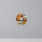 MYSTICAL DRAGON Ovales Kunstregal in Schwarz