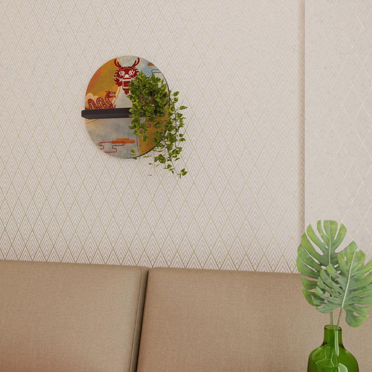 MYSTICAL DRAGON Dekoratives Wandregal