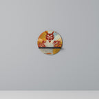 MYSTICAL DRAGON Rundes Kunstregal in Schwarz