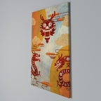 MYSTICAL DRAGON Vertical Canvas Print