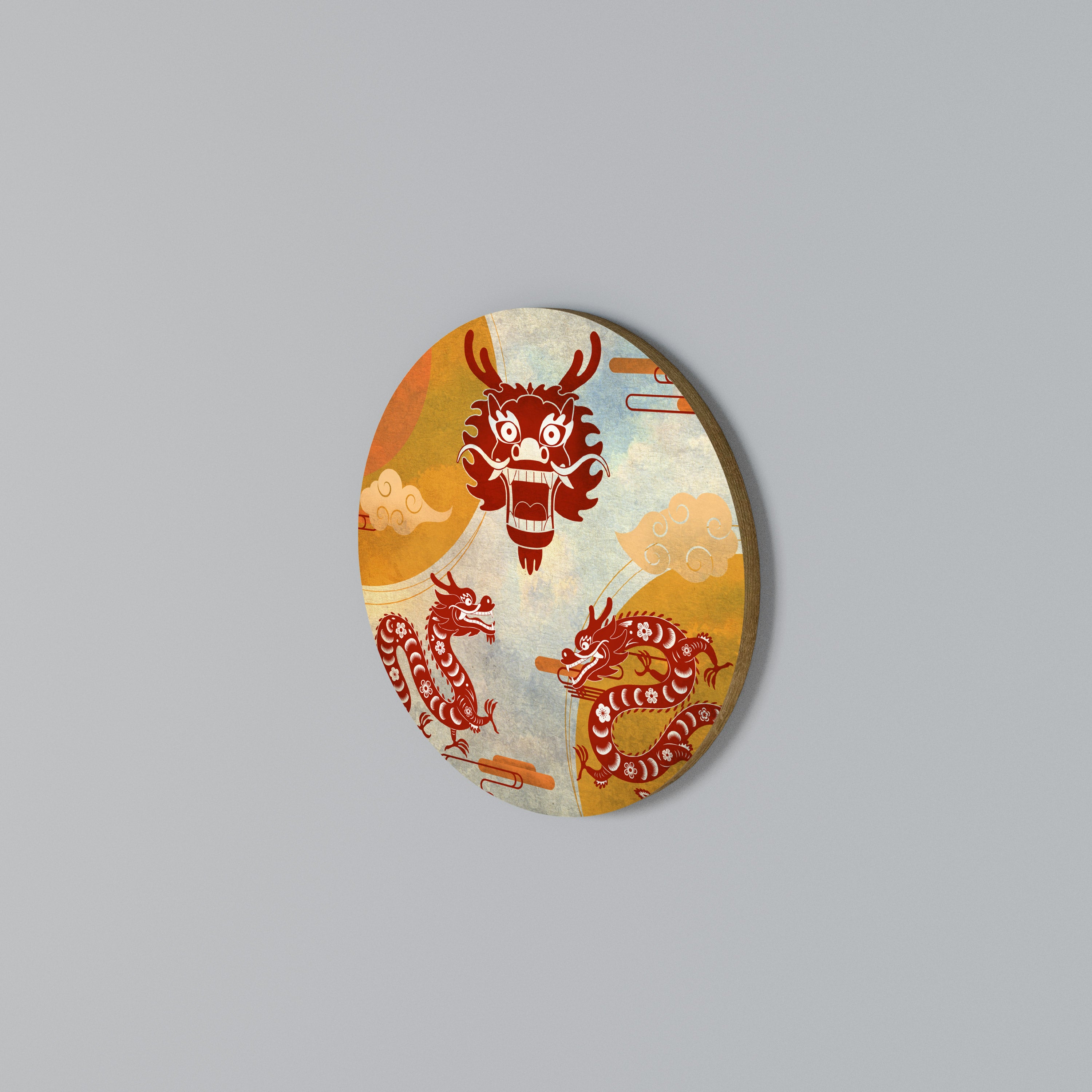 MYSTICAL DRAGON Round Wall Art
