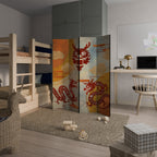 MYSTICAL DRAGON Dekorativer Paravent - 4-teilig