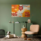 MYSTICAL DRAGON Selbstklebendes Horizontal-Poster