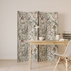 BULLFINCH SONG Dekorativer Paravent - 4-teilig