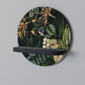 VERDANT ARINI Round Art Shelf In Black Finish