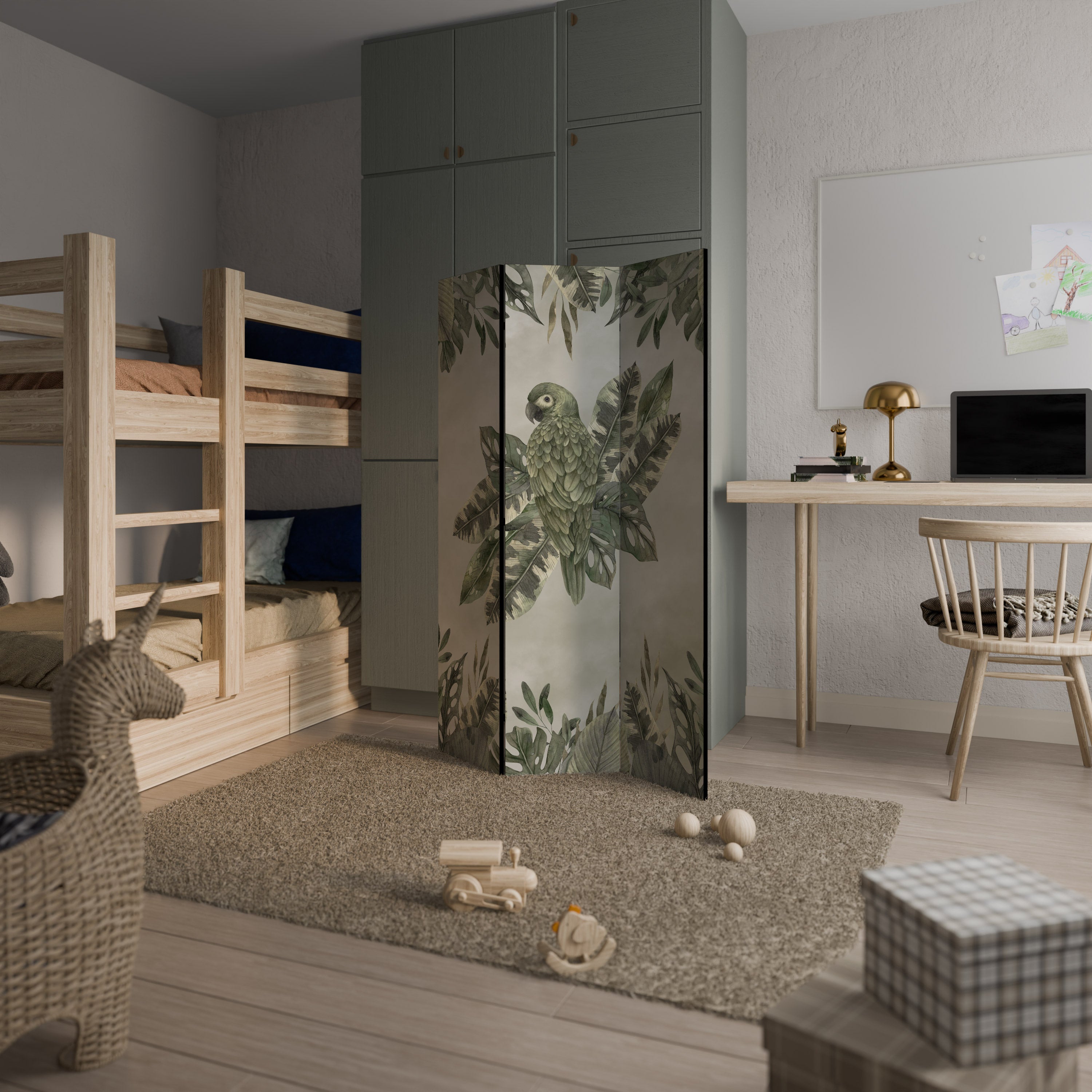 VERDANT ARINI Dekorativer 3-teiliger Raumteiler