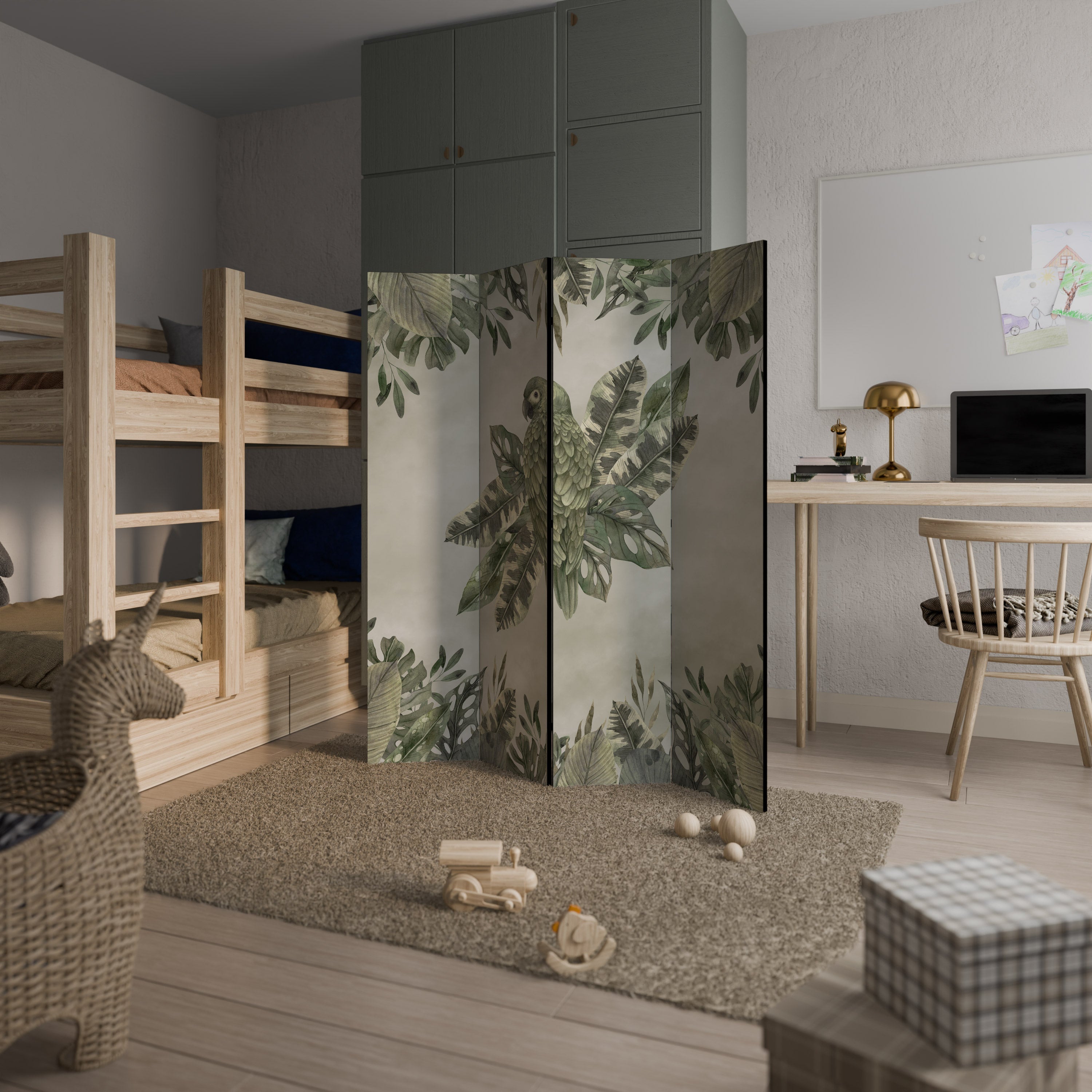VERDANT ARINI Dekorativer 4-teiliger Raumteiler