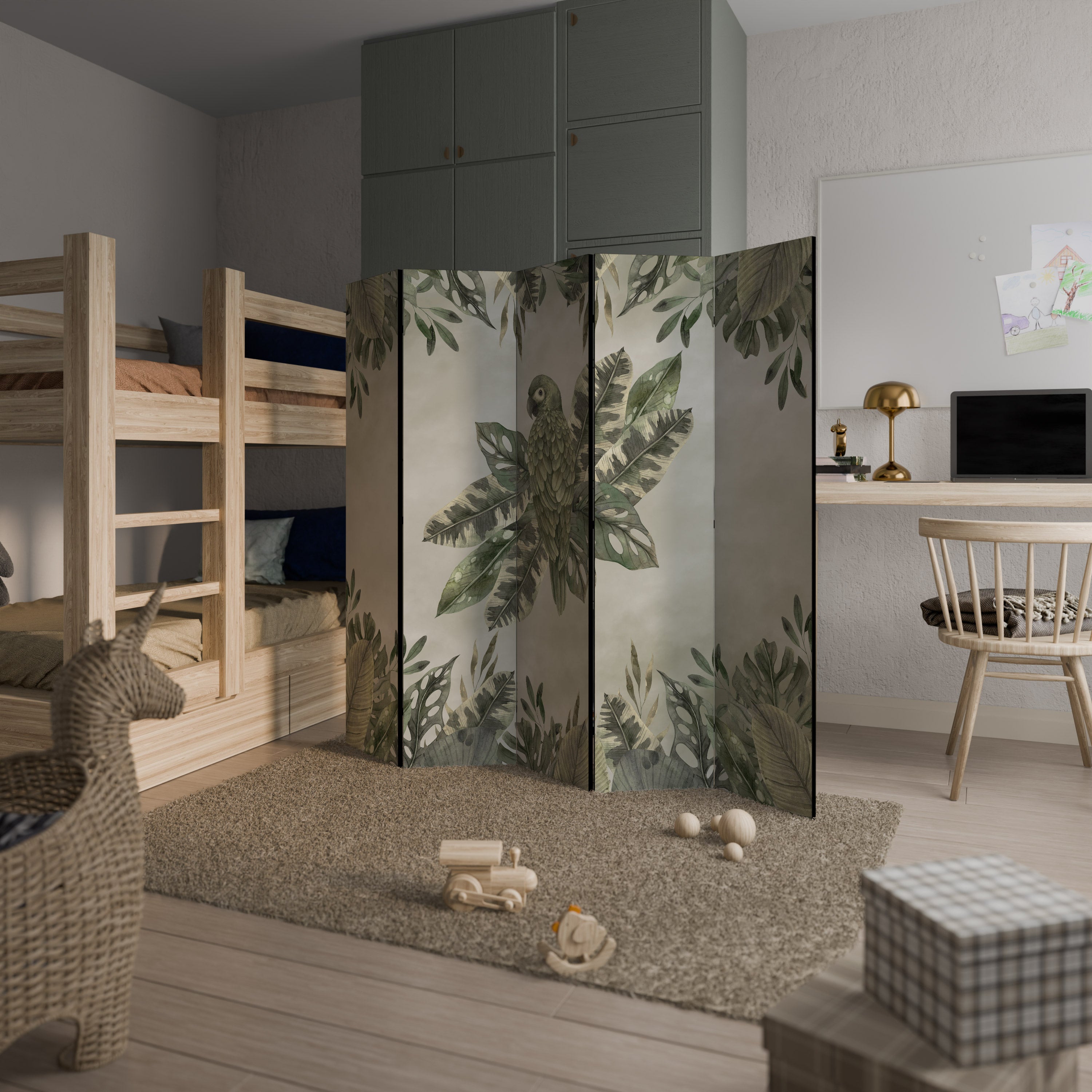 VERDANT ARINI Dekorativer 5-teiliger Raumteiler