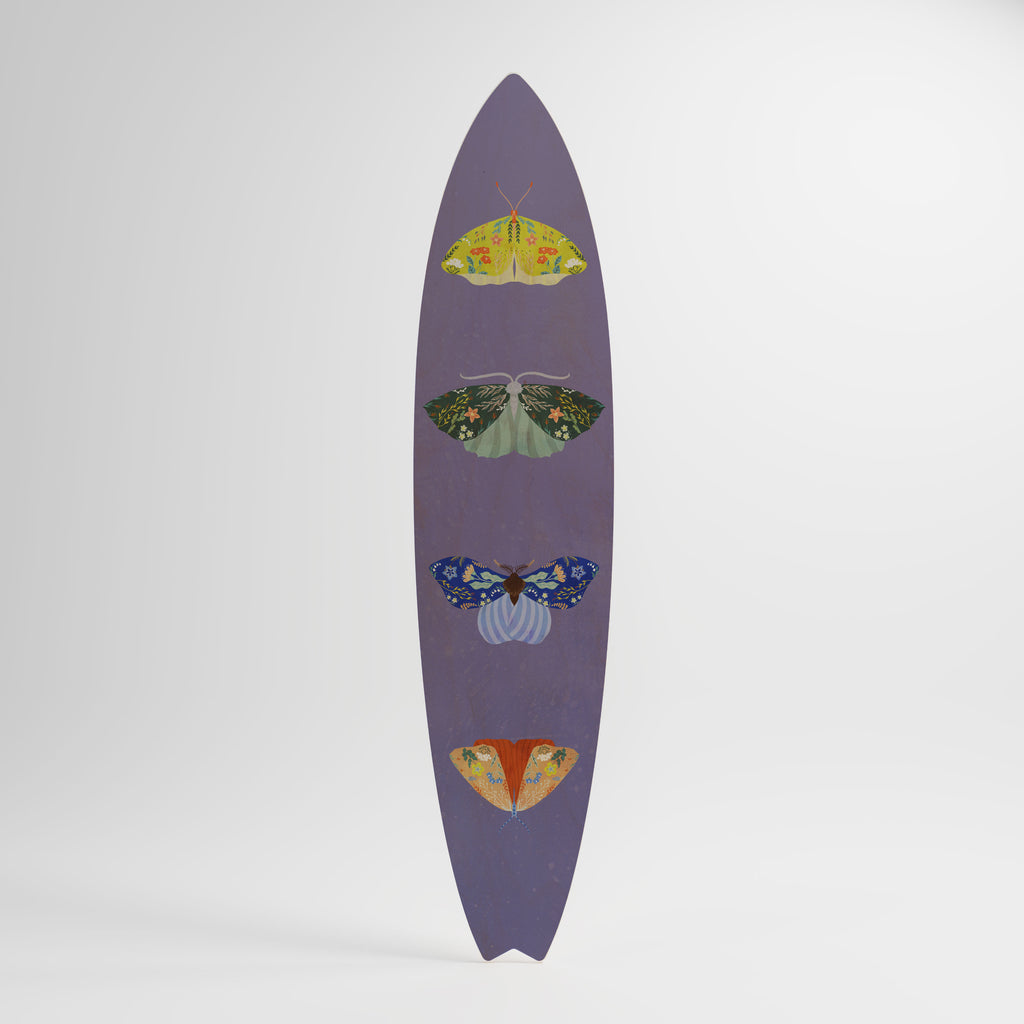 MOTH INTO THE FLAME Deko-Surfboard