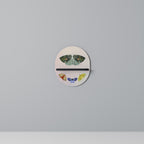 MOTH INTO THE LIGHT Ovales Kunstregal in Schwarz