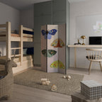 MOTH INTO THE LIGHT Dekorativer Paravent - 3-teilig