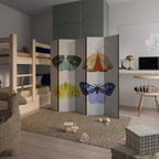 MOTH INTO THE LIGHT Dekorativer Paravent - 5-teilig