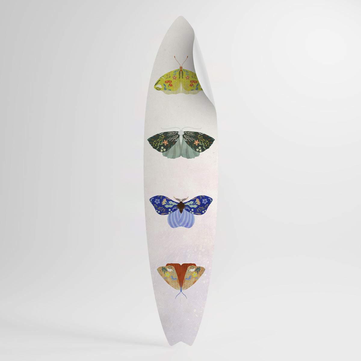 MOTH INTO THE LIGHT Surfboard-Wandsticker