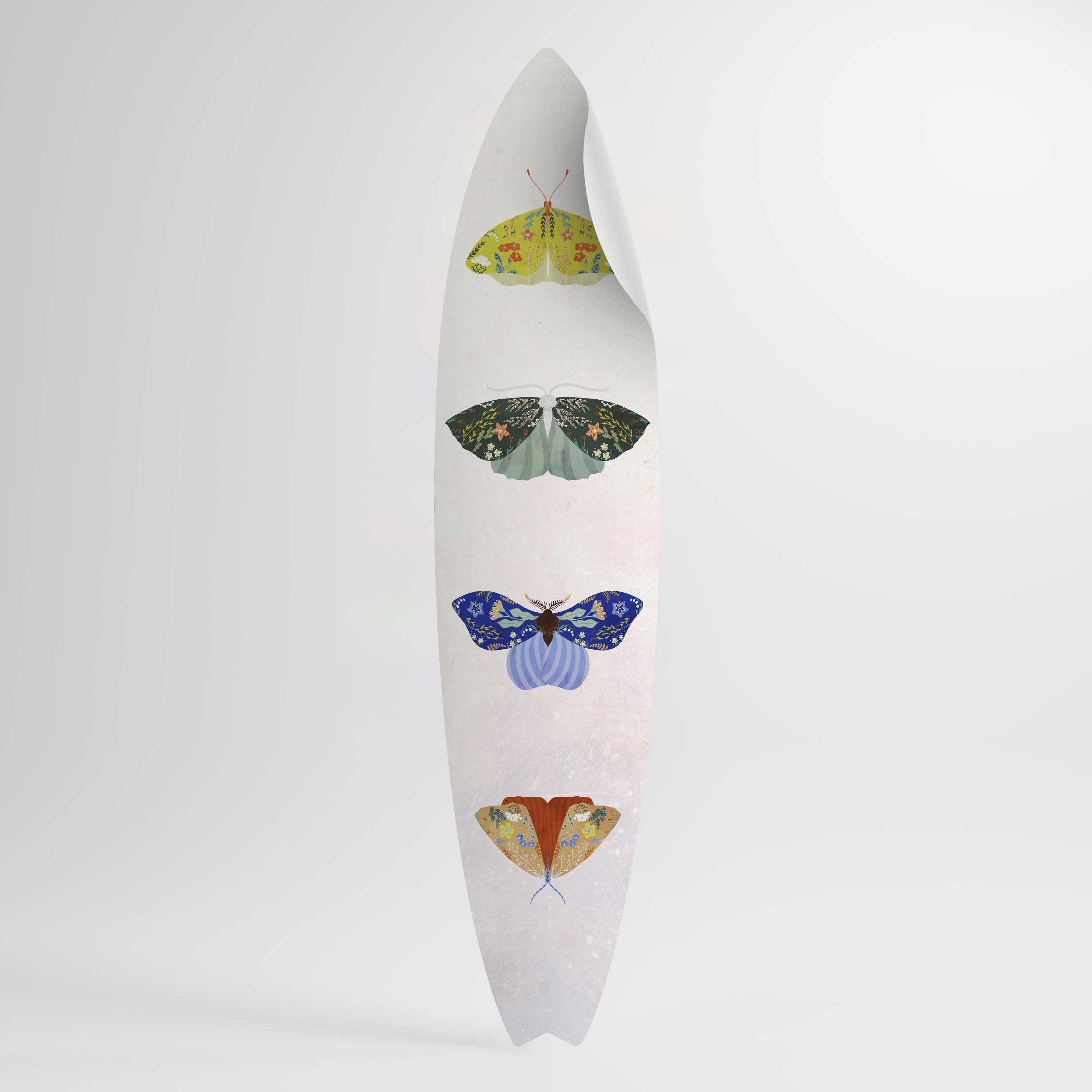 MOTH INTO THE LIGHT Surfboard-Wandsticker