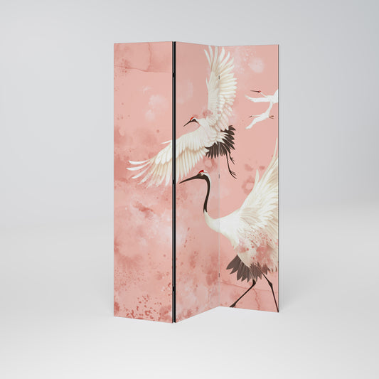 CRANE DANCE 3-teiliger Paravent
