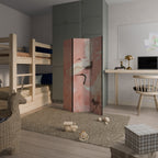 CRANE DANCE Dekorativer Paravent - 3-teilig