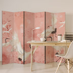 CRANE DANCE Dekorativer Paravent - 6-teilig