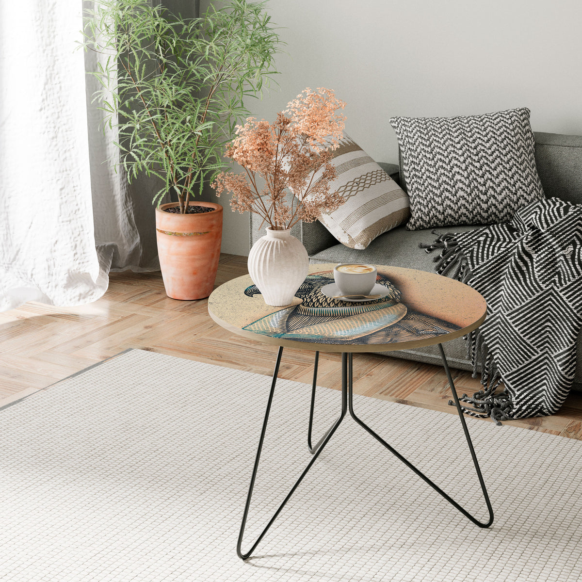 FEATHERED FASHIONISTA Couchtisch