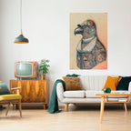 FEATHERED FASHIONISTA Peel and Stick Vertical Poster