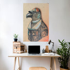 FEATHERED FASHIONISTA Peel and Stick Vertical Poster