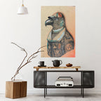 FEATHERED FASHIONISTA Peel and Stick Vertical Poster