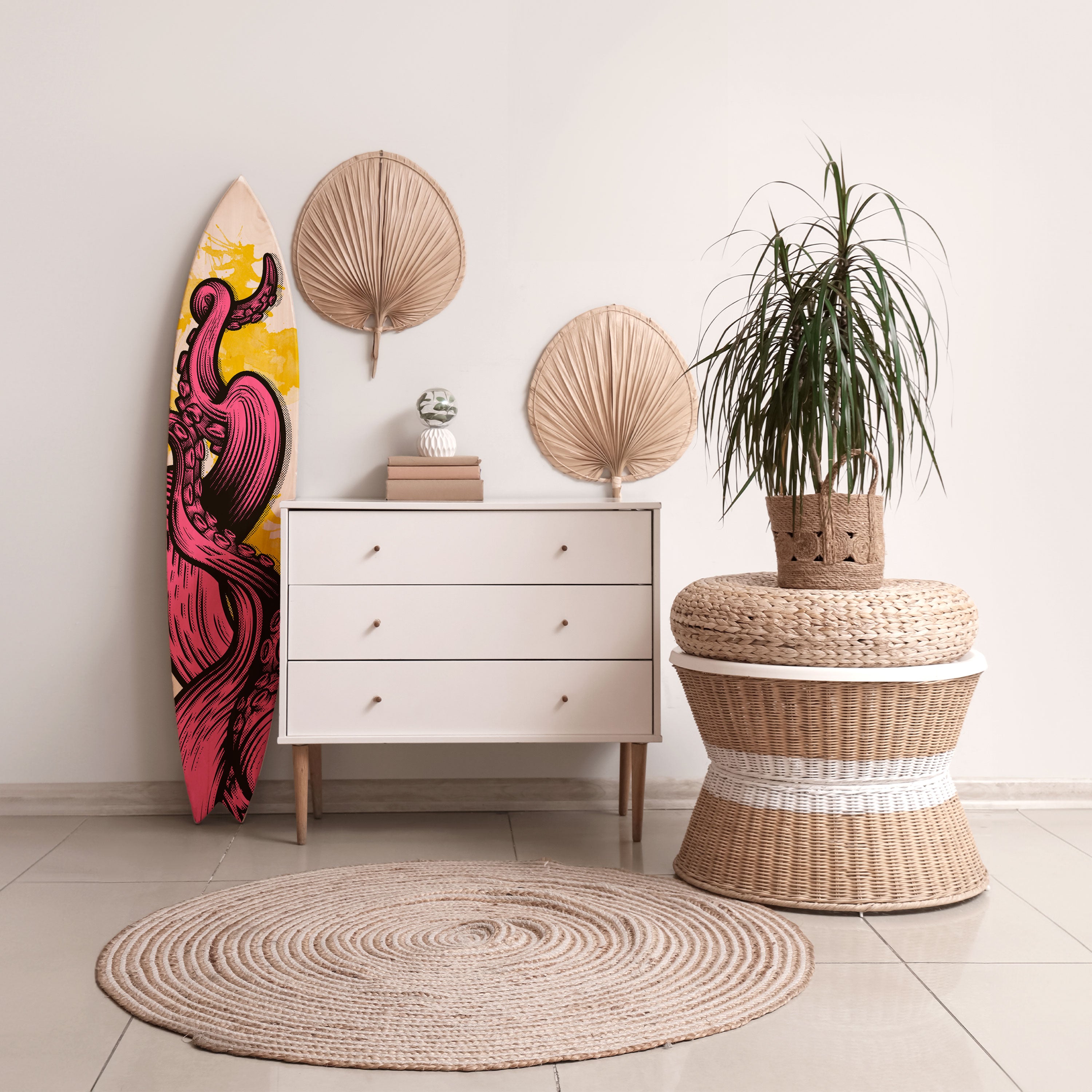 TENTACKLES DANCE Deko-Surfboard