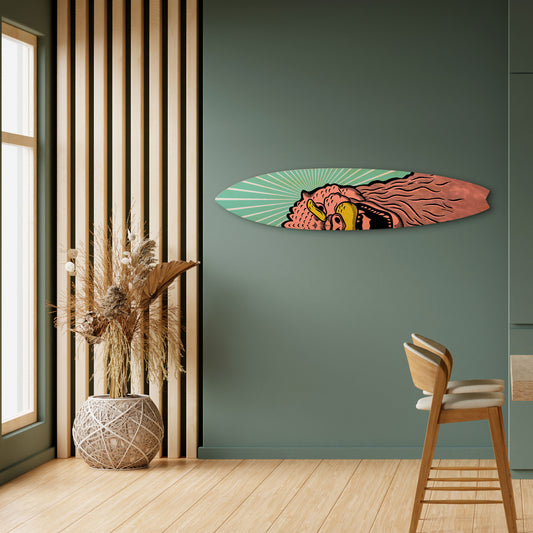 GODZILLA WELCOME Deko-Surfboard