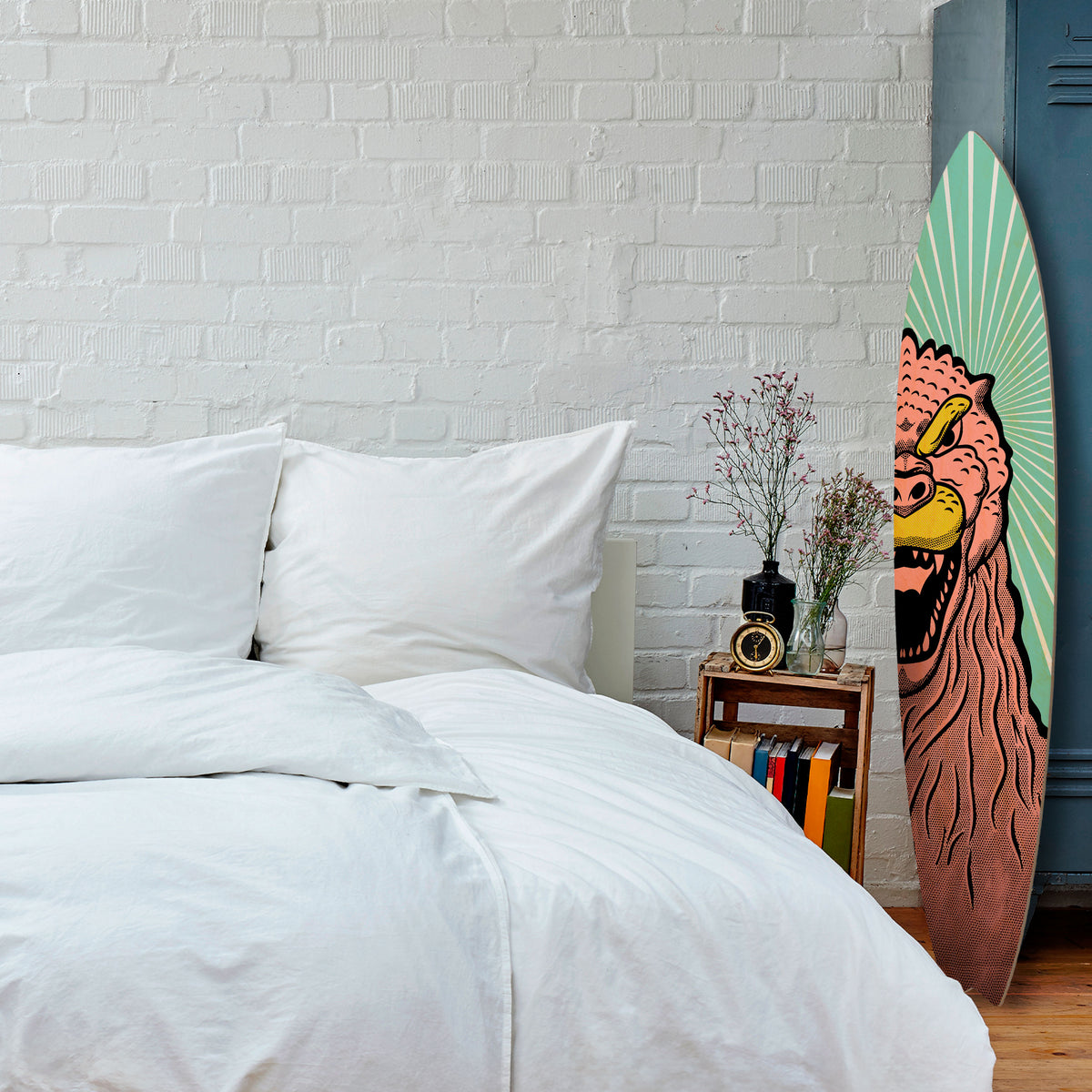 GODZILLA WELCOME Deko-Surfboard