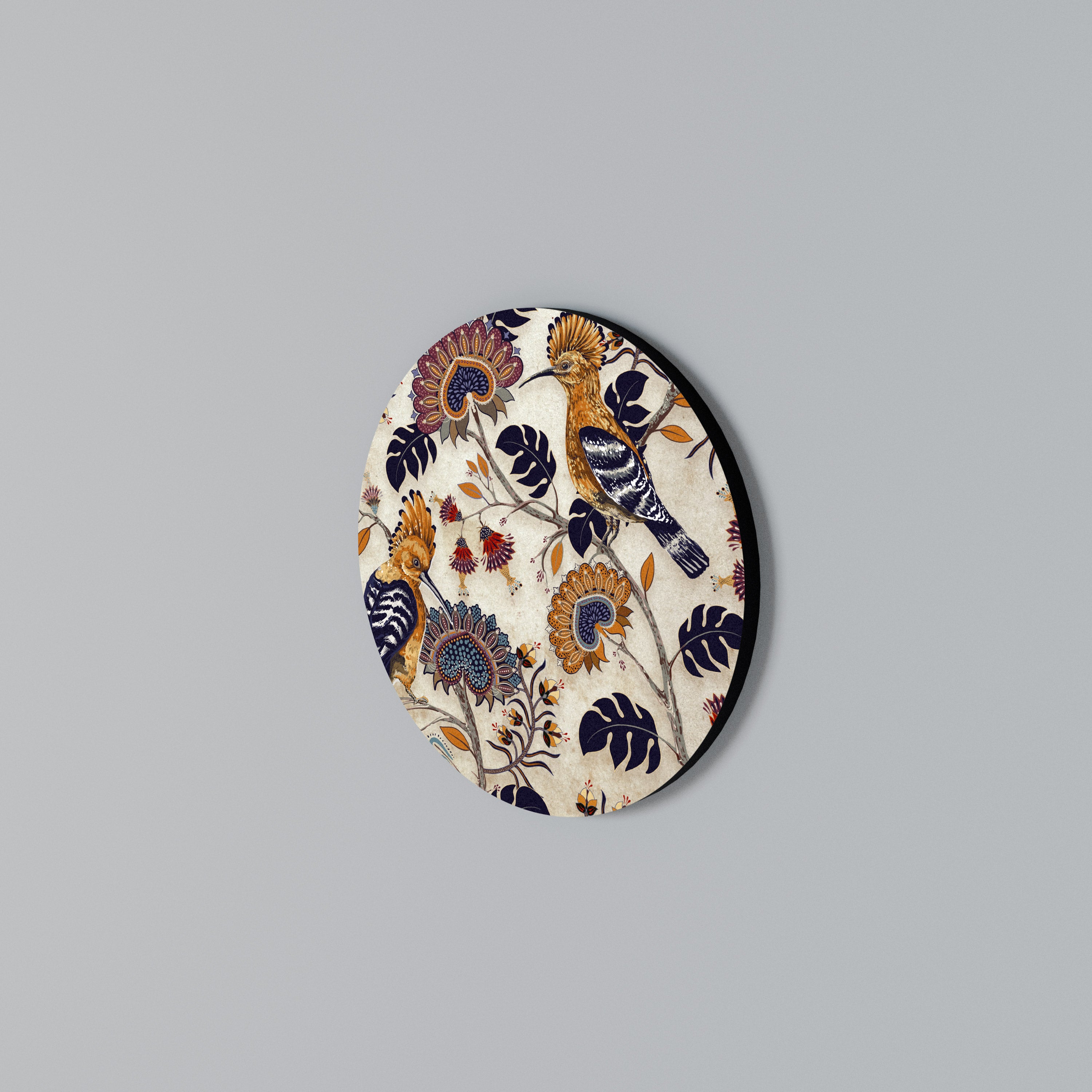 EMINENT HOOPOE Rundes Wandbild