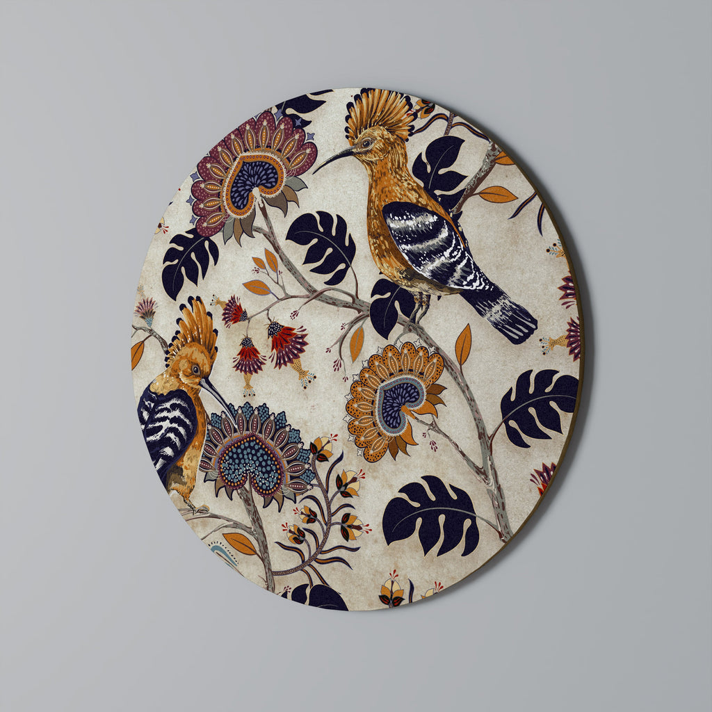 EMINENT HOOPOE Runde Wandkunst