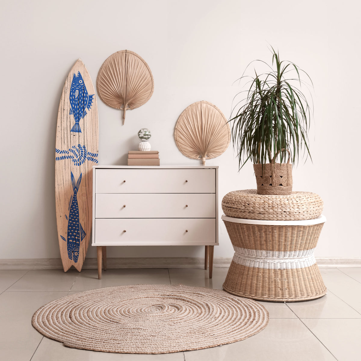 MARINE CREATURES Deko-Surfboard