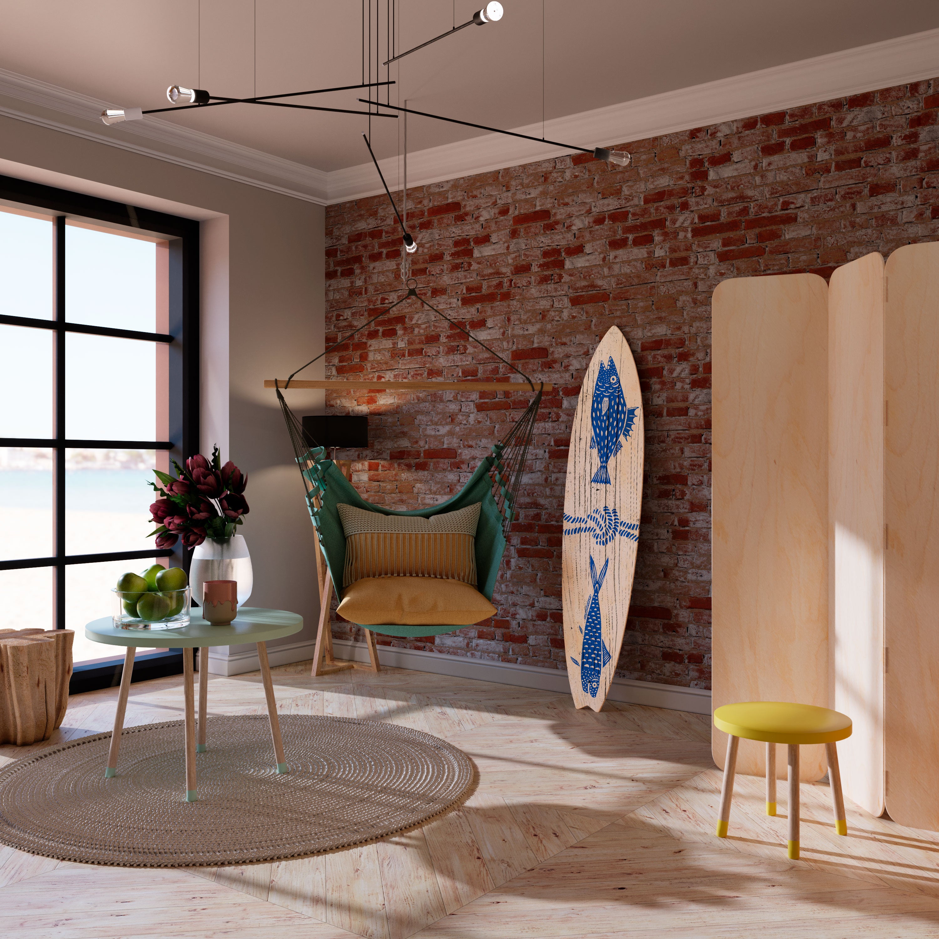 MARINE CREATURES Deko-Surfboard
