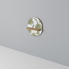 SEEDLING SONGBIRD Oval Art Shelf In Oak Effect