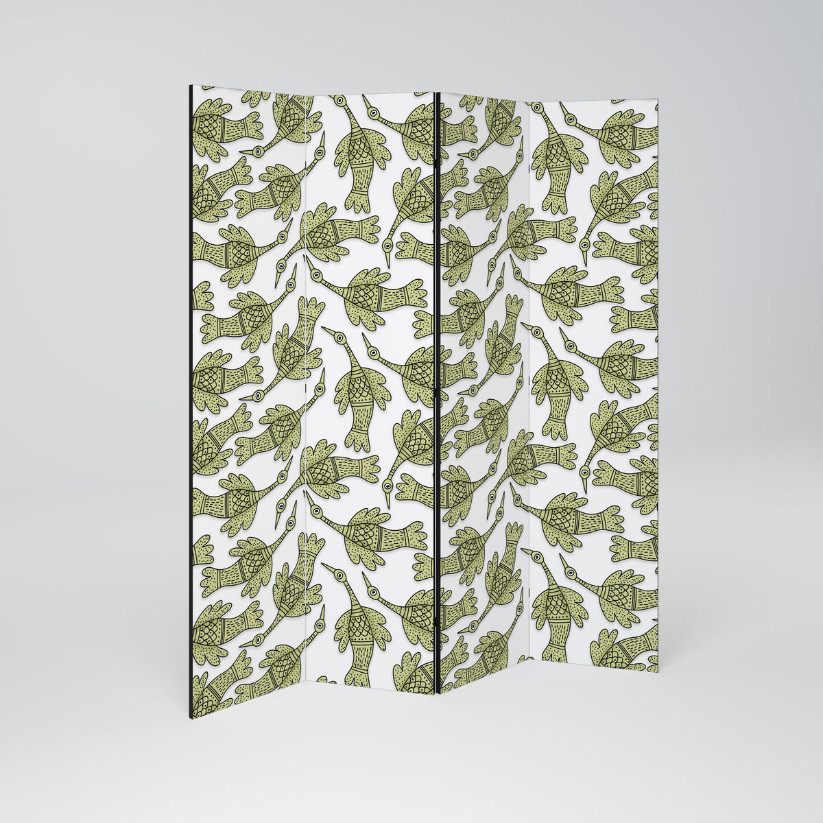 SEEDLING SONGBIRD 4-teiliger Paravent